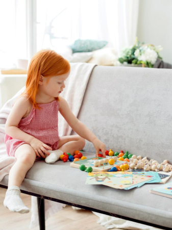 Мозаика Макси  "Изучаем цифры, буквы, цвет"